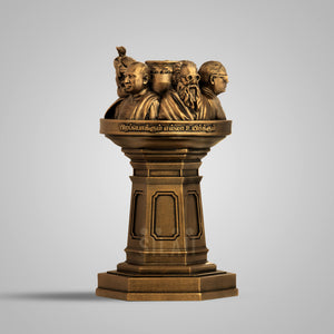 Secular Social Justice Leaders Pillar Bust Sculpture