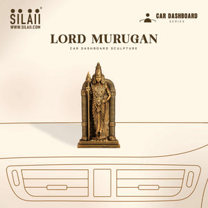 Lord Murugan Car Dashboard Sculpture