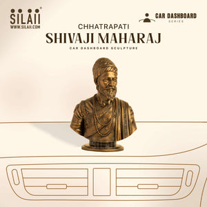 Chhatrapati Shivaji Maharaj Car Dashboard Sculpture