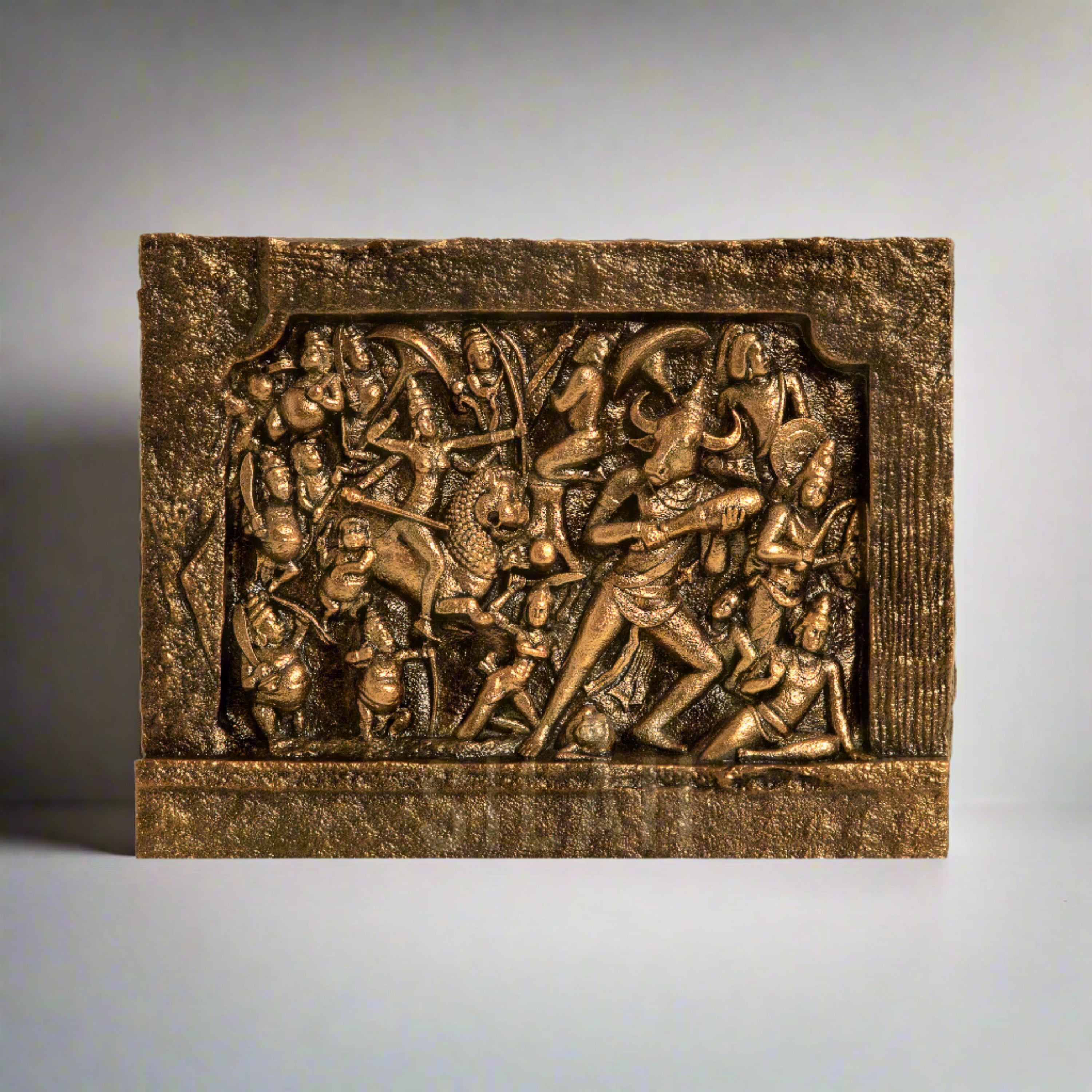 Mahishasura Mardini Relief Sculpture