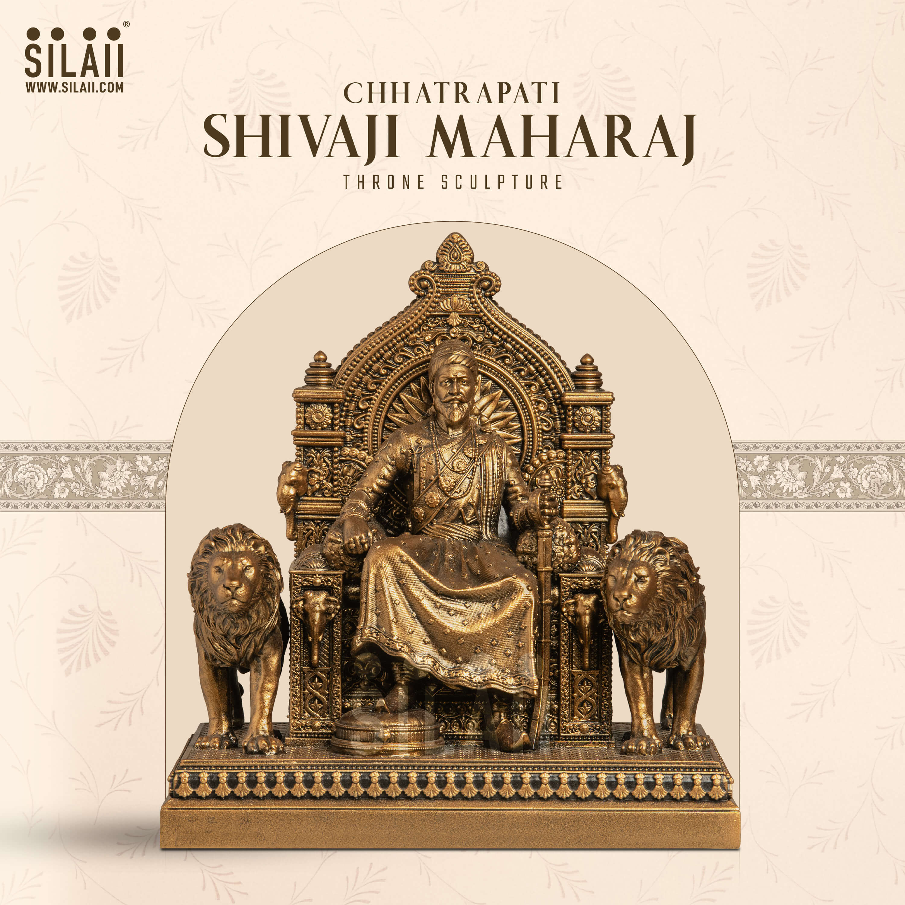 Shivaji Maharaj Sinhasan statue