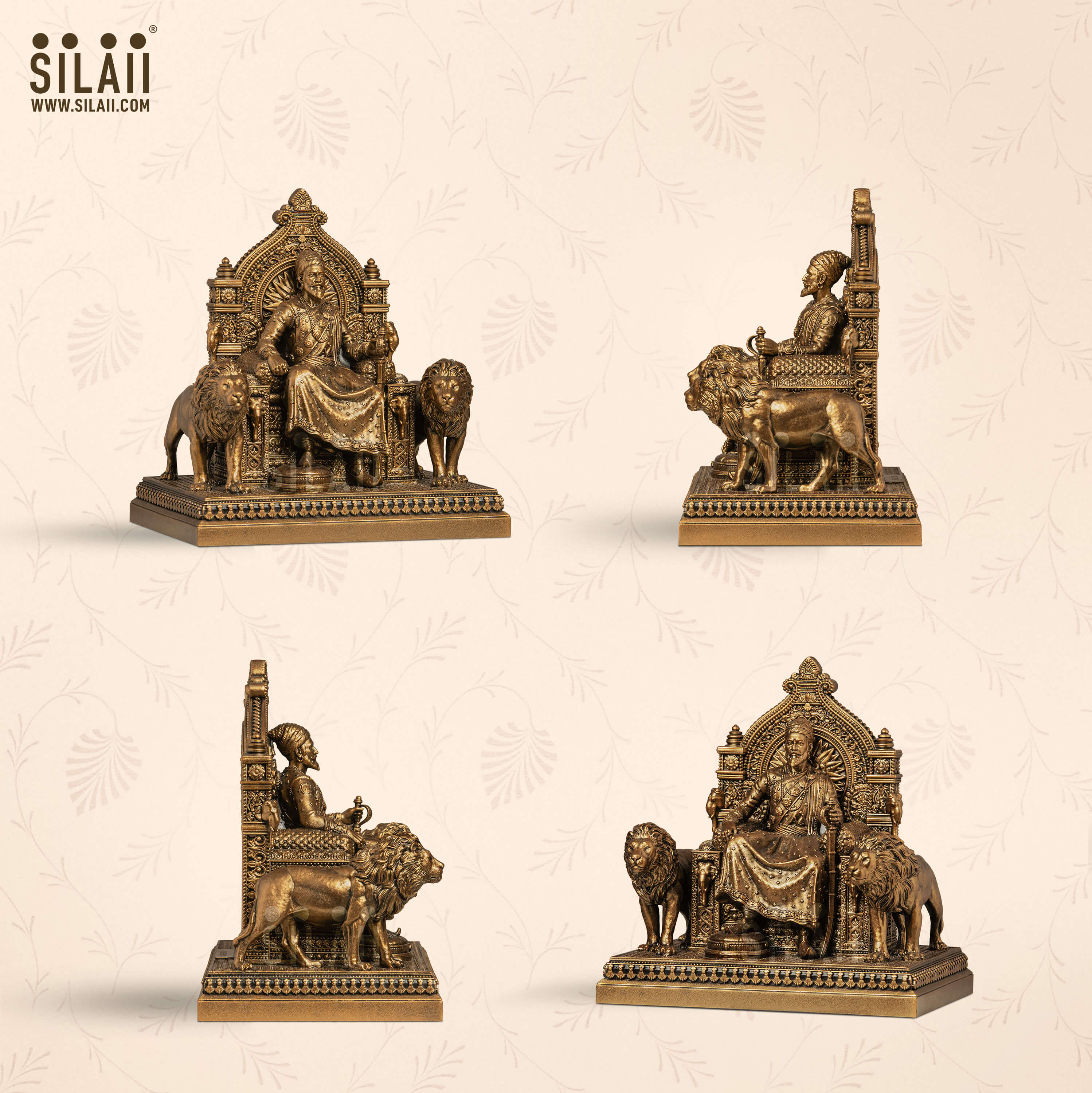 Swarajya throne Shivaji Maharaj sculpture