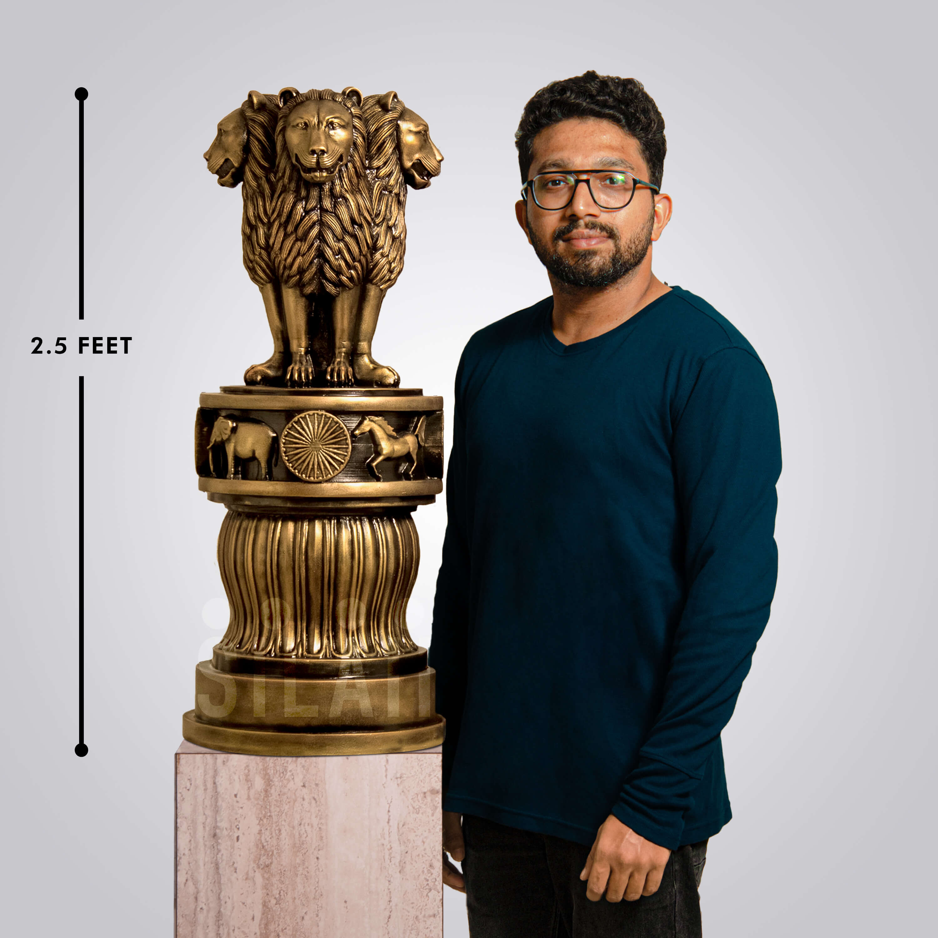 Ashoka The Great Statue Outdoor Ashok Stambh Ashoka Pillar Sculpture ashoka-the-great-statue-outdoor-ashok-stambh-ashoka-pillar-sculpture