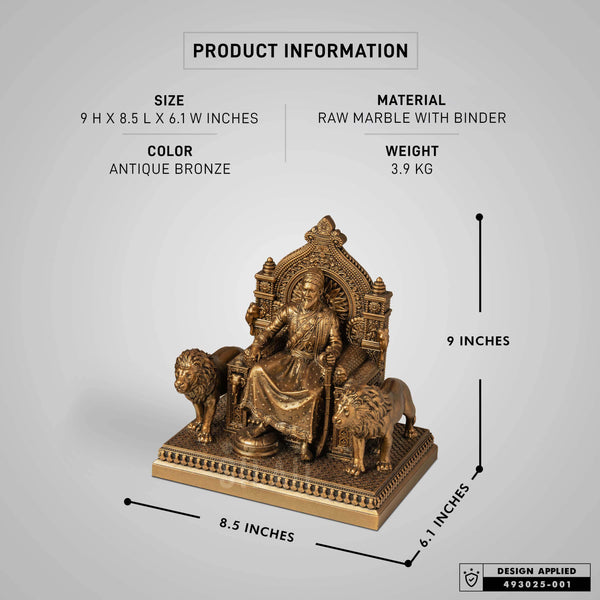 Chhatrapati Shivaji Maharaj - Throne Sculpture