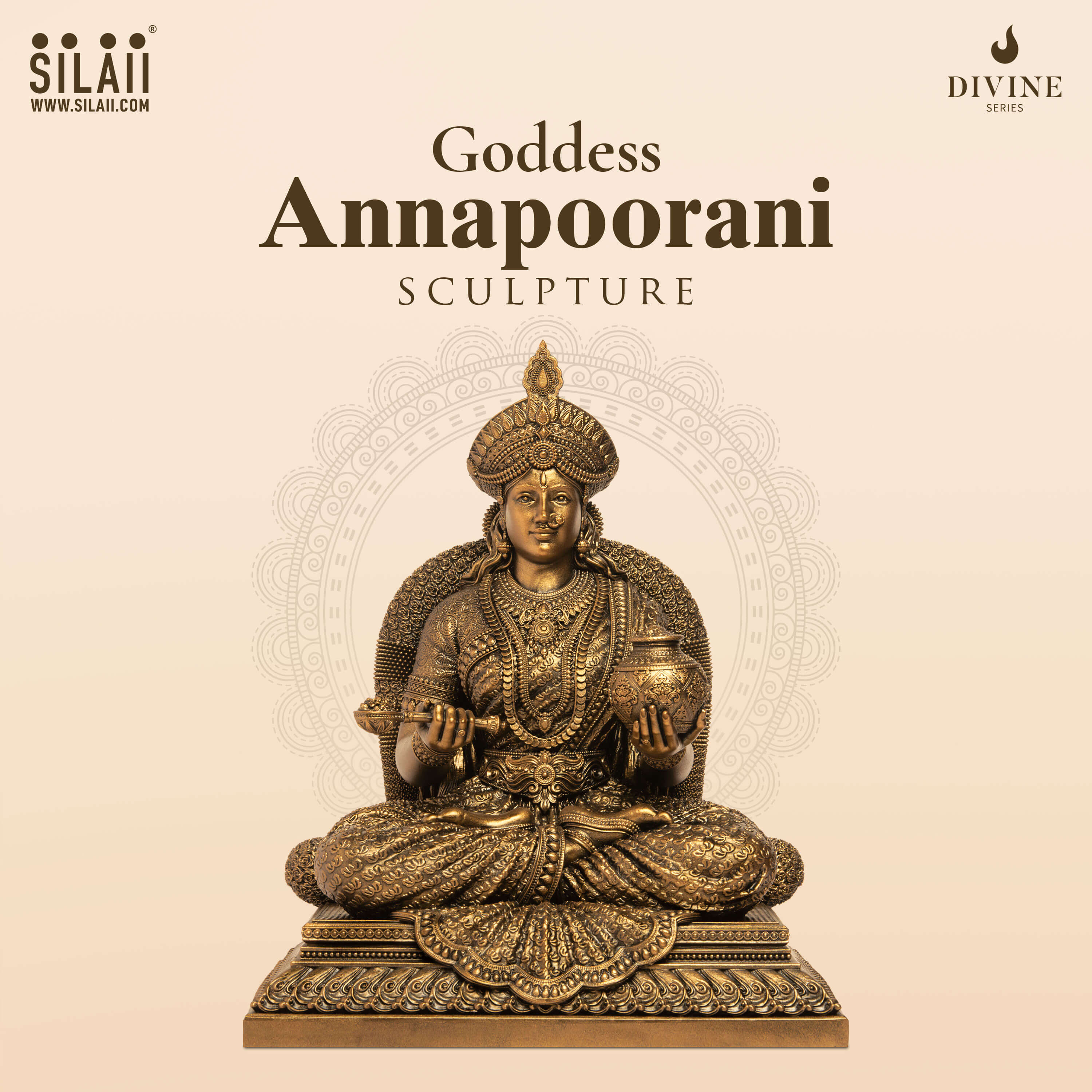 Goddess Annapoorani sculpture 
