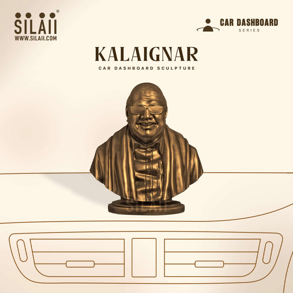 Kalaingar Car dashboard sculpture