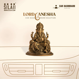 Lord Ganesha Car Dashboard Sculpture