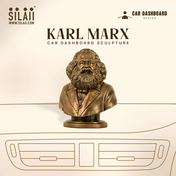 Karl Marx Car Dashboard Sculpture