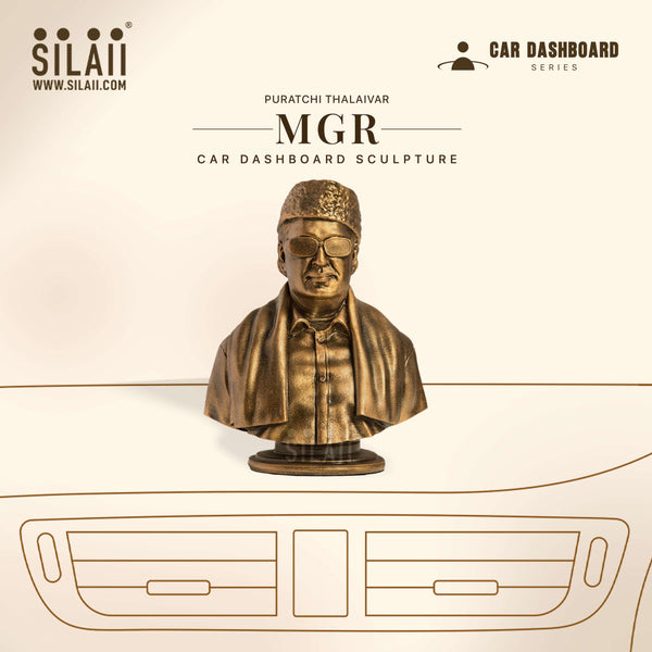 Puratchi Thalaivar MGR Car Dashboard Sculpture