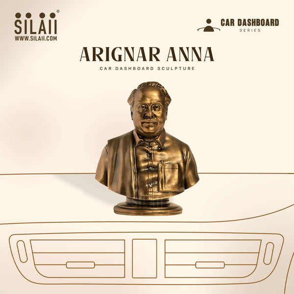 Arignar Anna Car Dashboard Sculpture