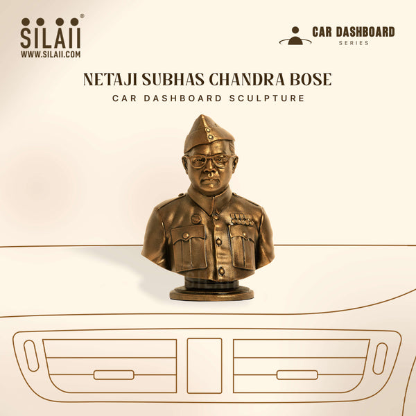 Netaji Subhas Chandra Bose Car Dashboard Sculpture