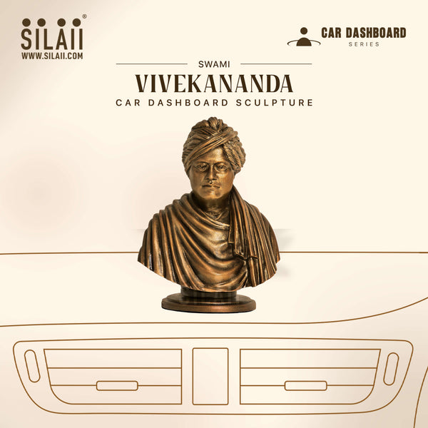 Swami Vivekananda Car Dashboard Sculpture