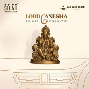 Lord Ganesha Car Dashboard Sculpture