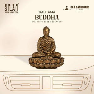 Gautama Buddha Car Dashboard Sculpture