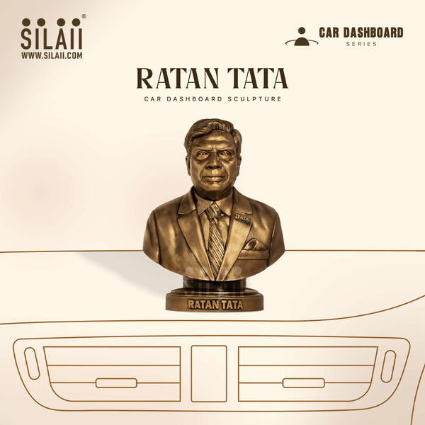 Ratan Tata Car Dashboard Sculpture
