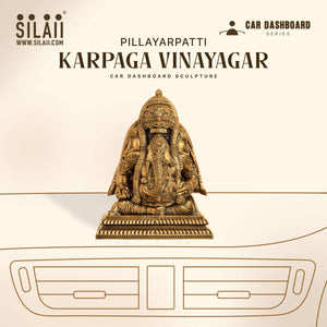 Pillayarpatti Karpaga Vinayagar Car Dashboard Sculpture