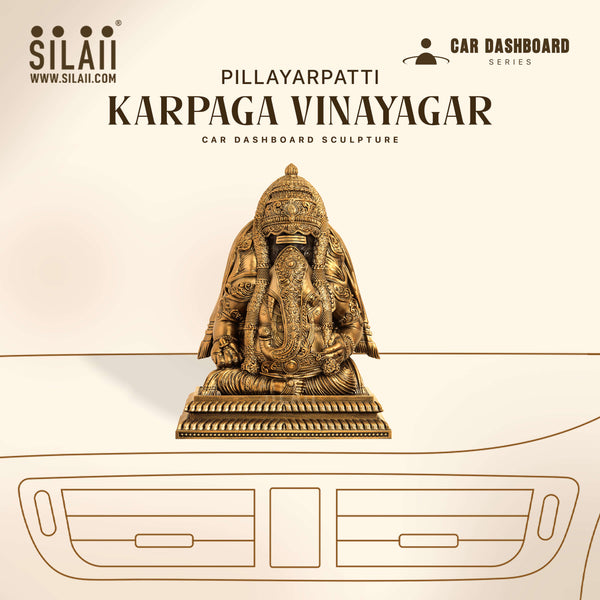 Pillayarpatti Karpaga Vinayagar Car Dashboard Sculpture