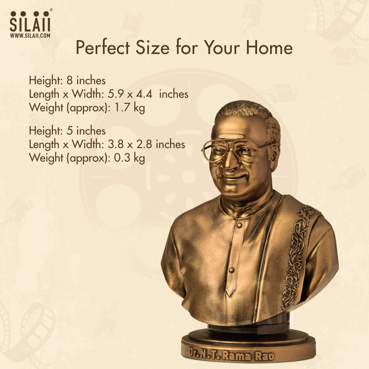 Dr. N.T. Rama Rao Sculpture | Buy Now | SILAII.COM
