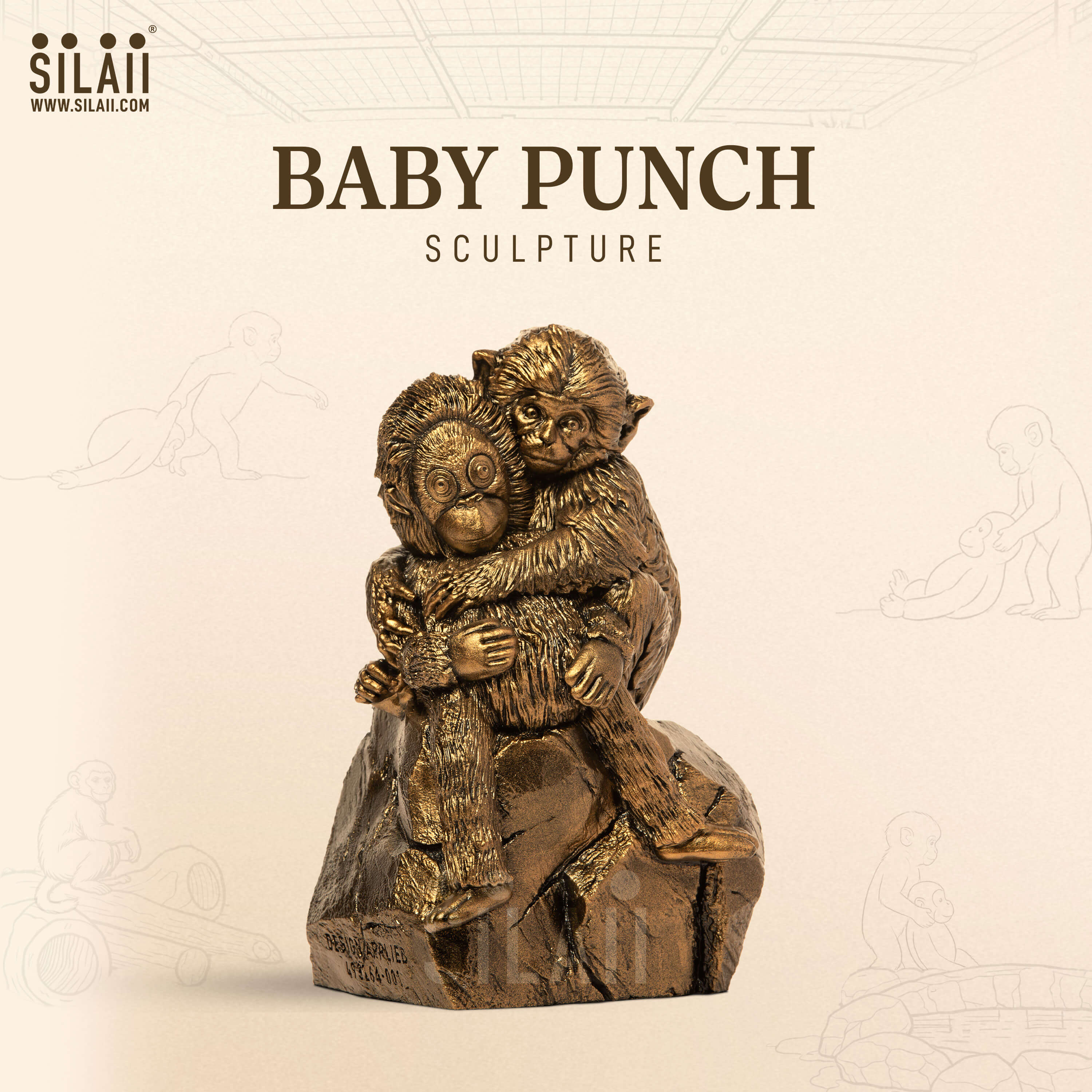 Baby Punch Sculpture | Japan's Viral Baby Monkey Punch | SILAII