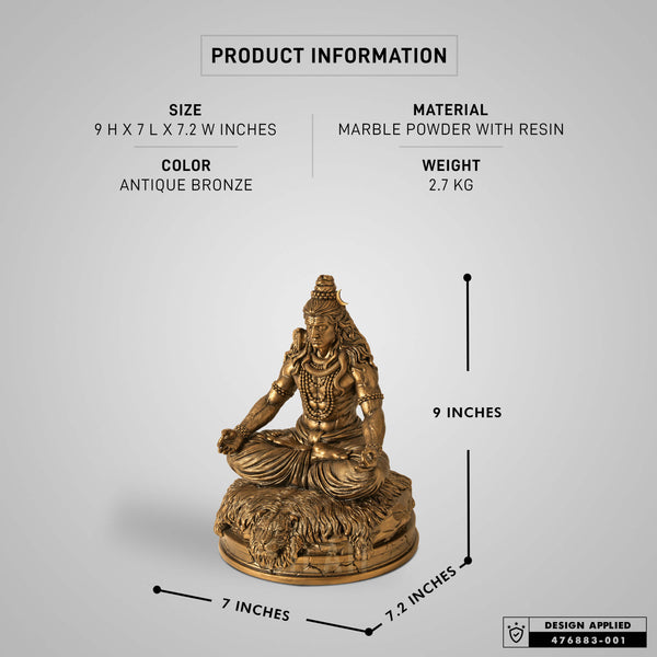 Lord Shiva Meditation Sculpture