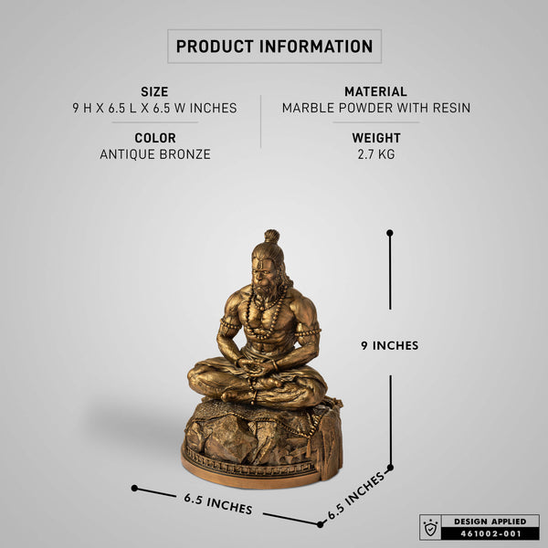 Lord Hanuman Meditation Sculpture