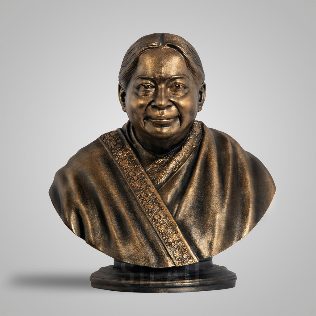 J Jayalalithaa Bust Sculpture