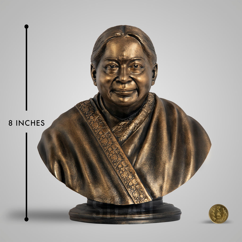 J Jayalalithaa Bust Sculpture