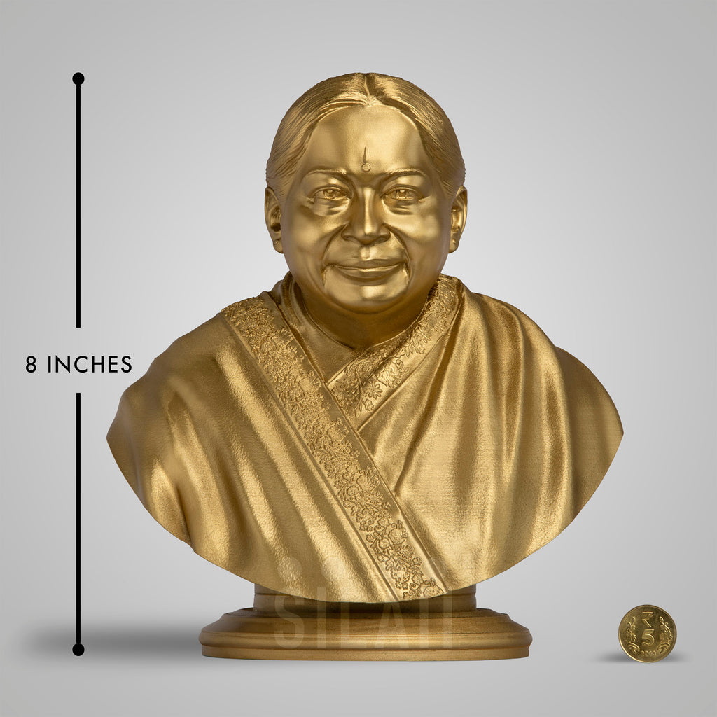 J Jayalalithaa Bust Sculpture