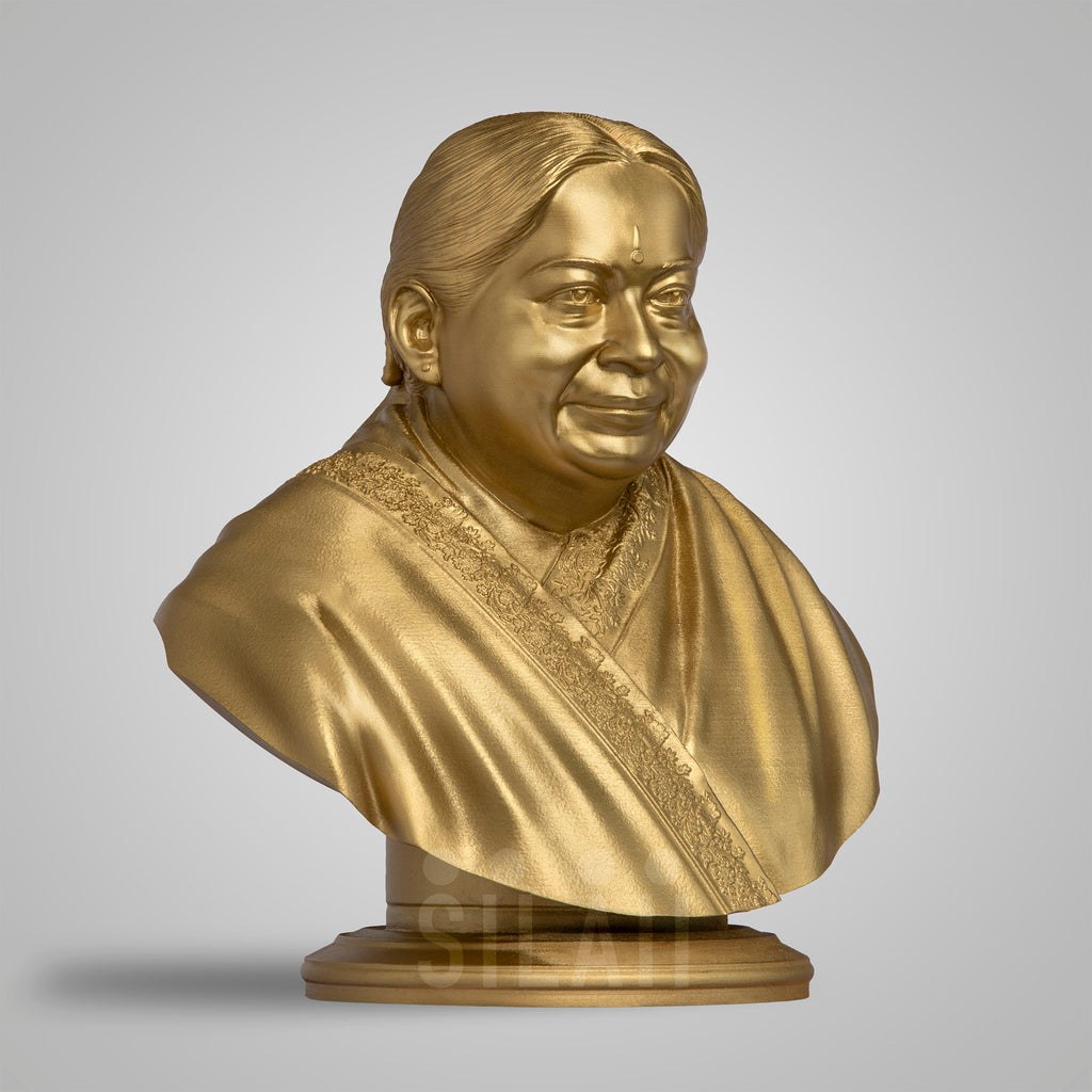 J Jayalalithaa Bust Sculpture