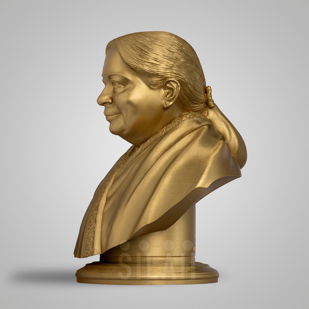 J Jayalalithaa Bust Sculpture